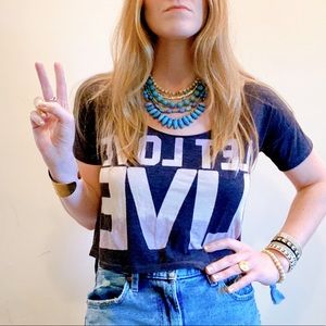 American Eagle boho crop top